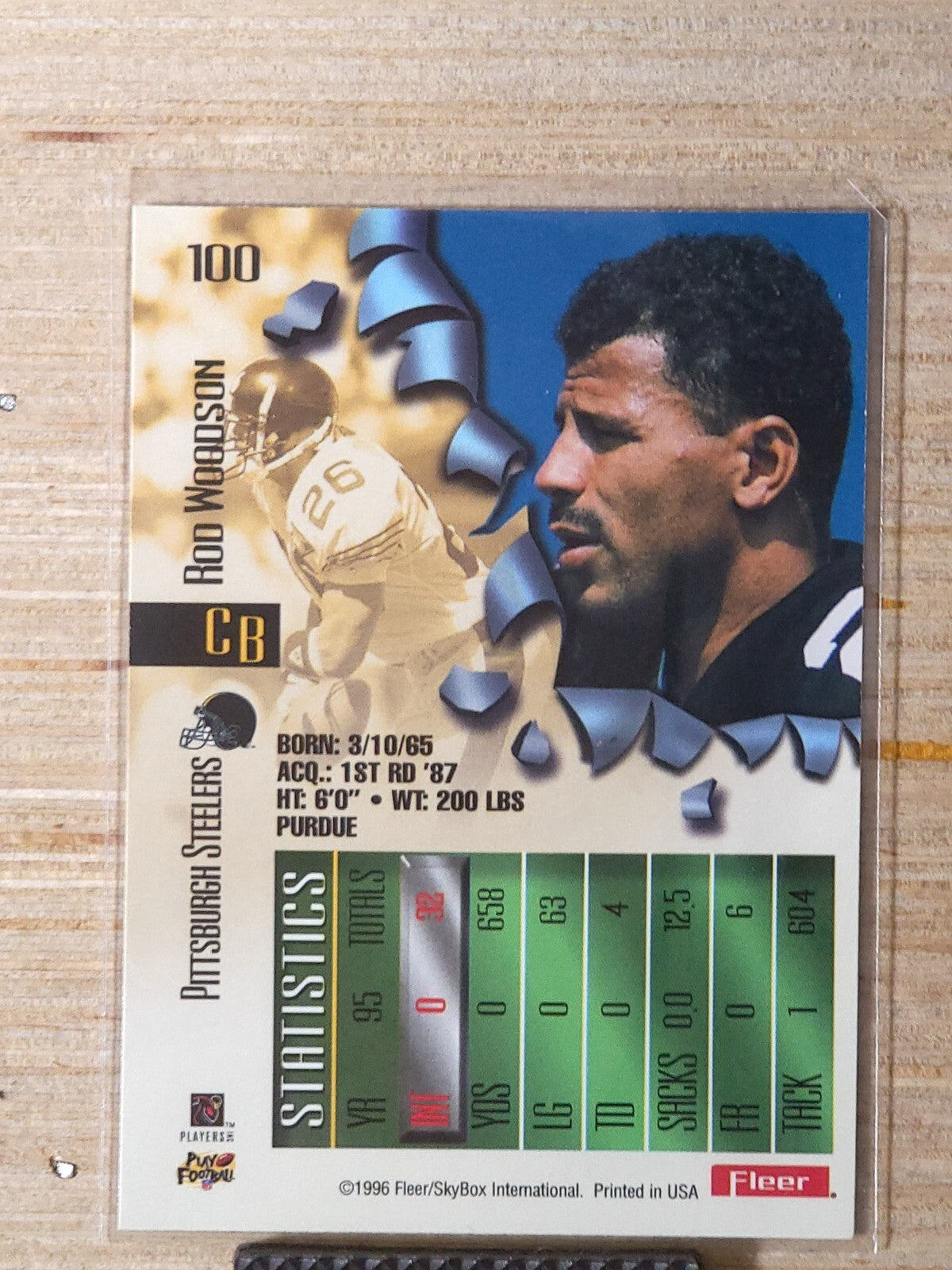 1996 Fleer Metal - Rod Woodson #100