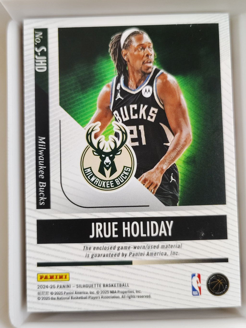 2024-25 Panini Silhouette #S-JHD Jrue Holiday Relic
