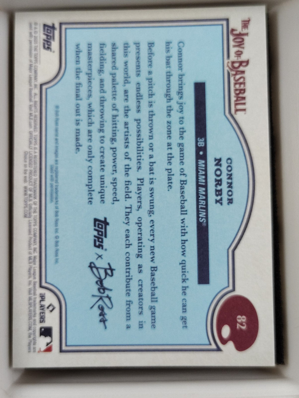2025 Topps X Bob Ross The Joy of Baseball #82 Connor Norby