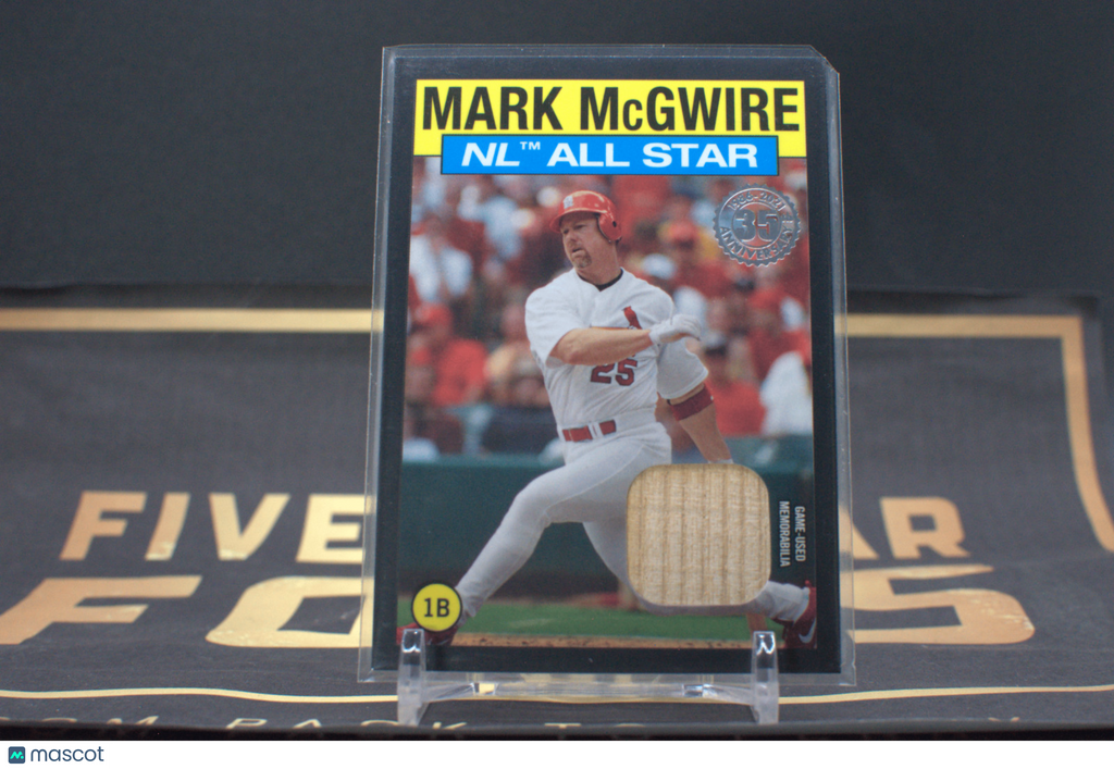 2021 Topps - 1986 Topps All-Star Baseball Relics #86ASRMM Mark McGwire (MEM)