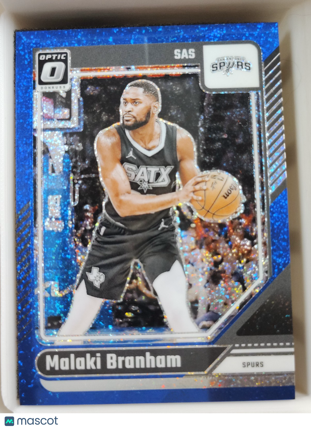 2024-25 Panini Donruss Optic - Malaki Branham #39 Blue Glitter Prizm 14/15