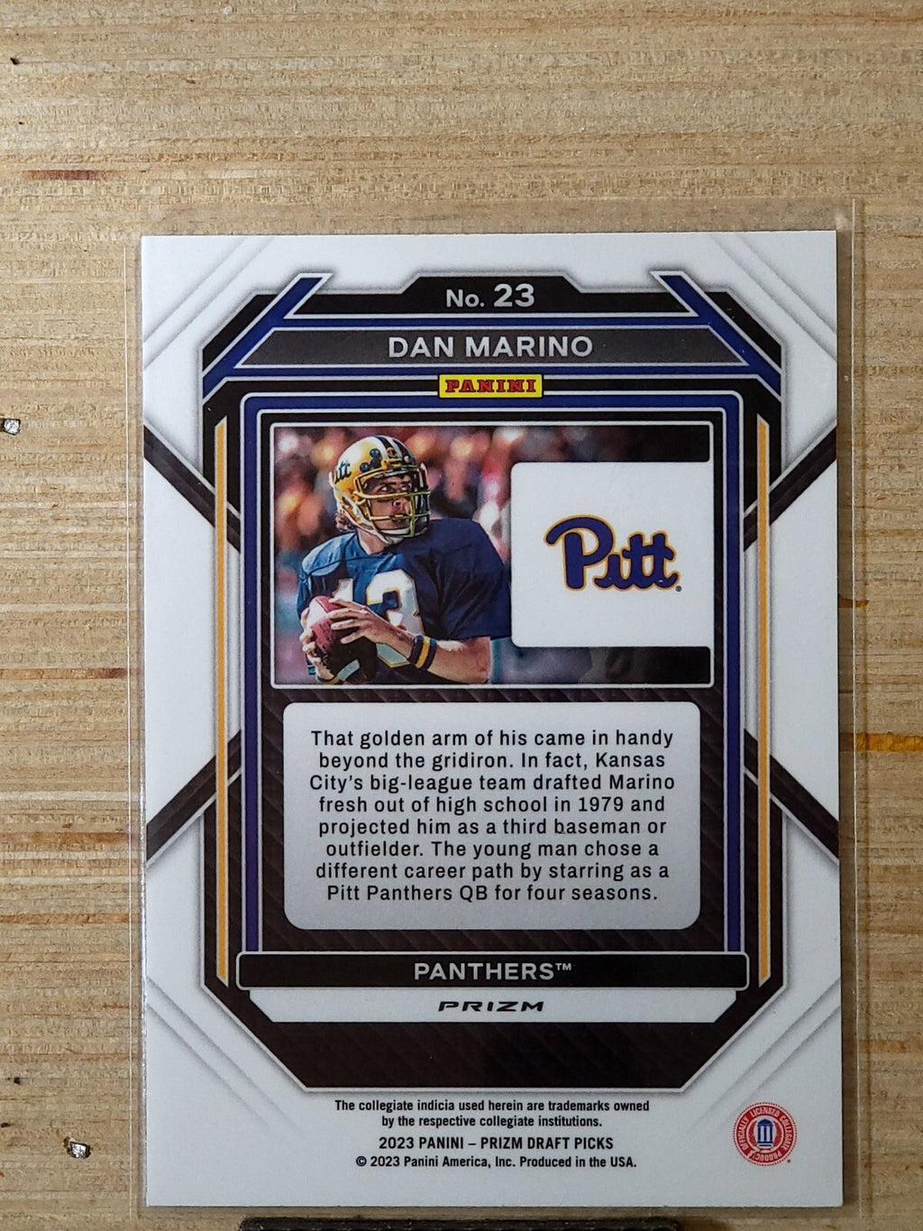 2023 Panini Prizm Draft Picks - Dan Marino #23 Ruby Wave Prizm