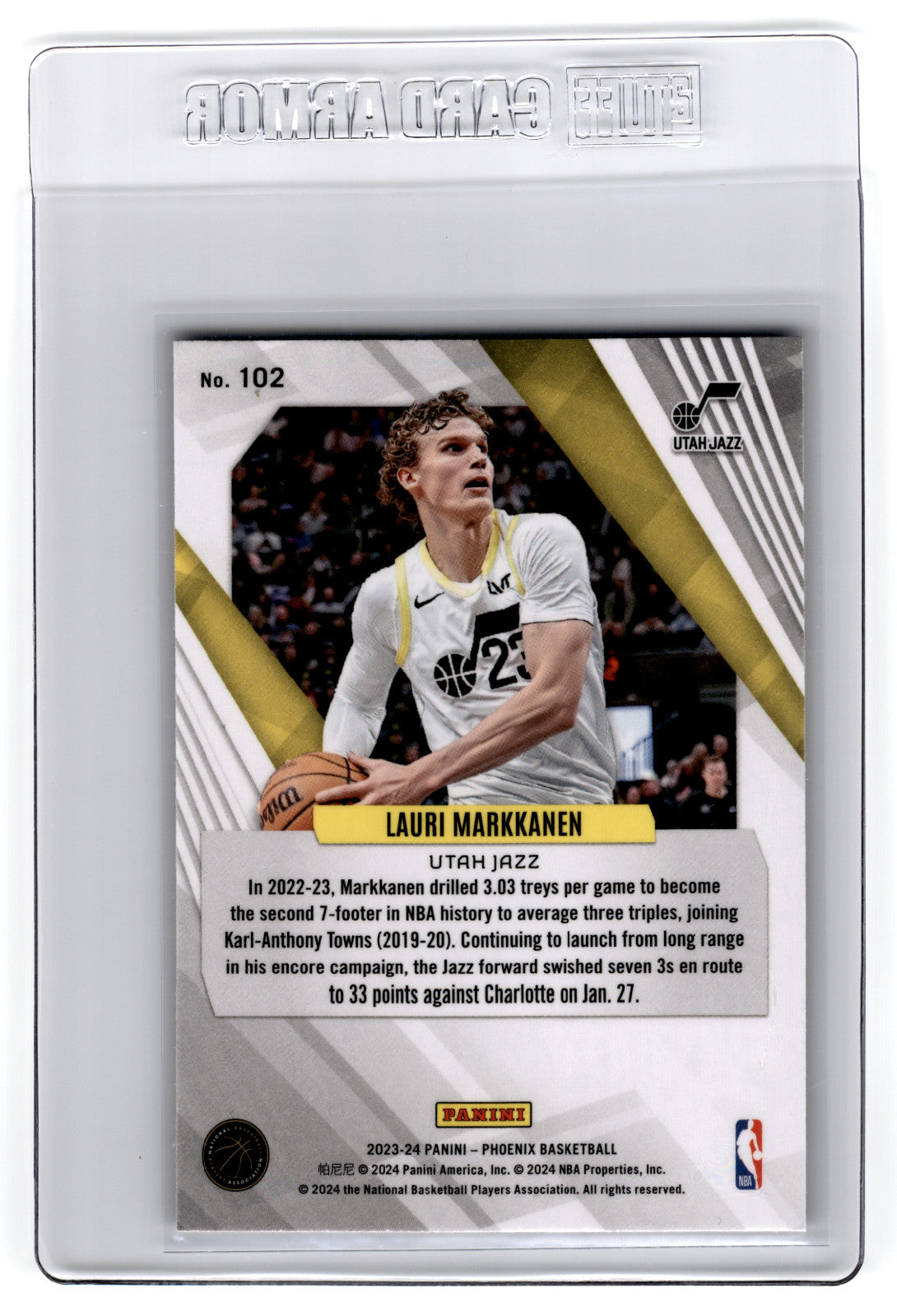 2023 Panini Phoenix Lauri Markkanen Red Ice #102 **Free Shipping @ $10+**