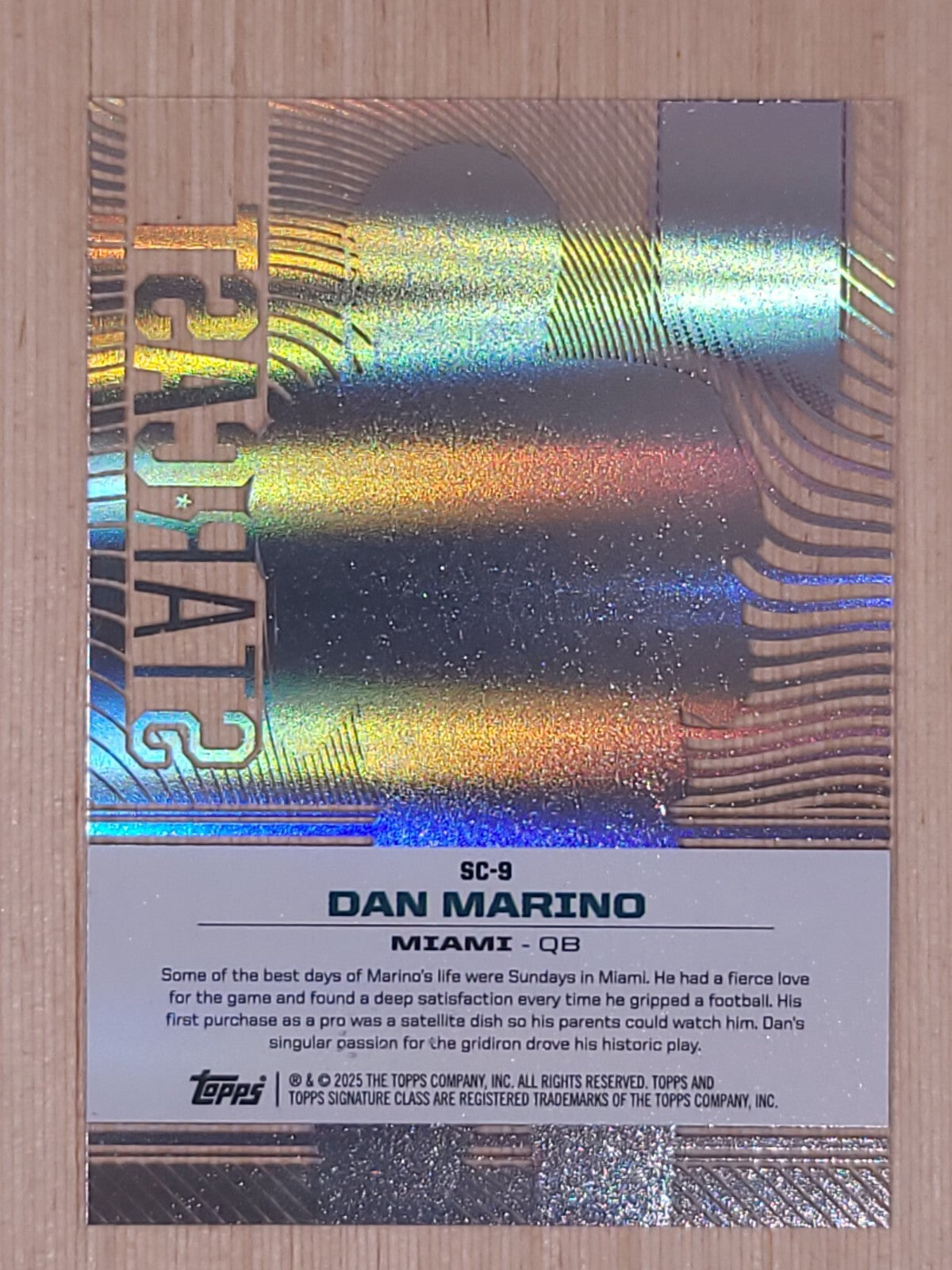 2025 Topps Signature Class Starcast #SC-9 Dan Marino