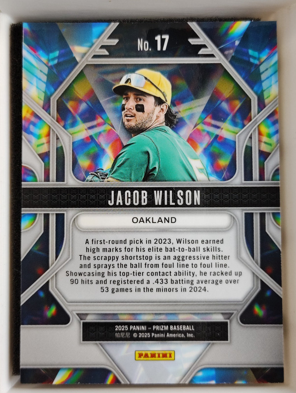 2025 Panini Prizm Prizmatic #17 Jacob Wilson