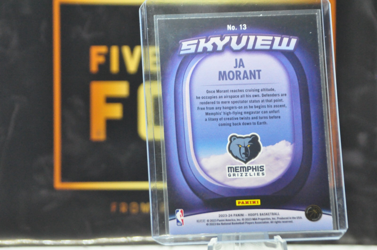 Ja Morant [Winter] #13 (2023 Panini Hoops Skyview)