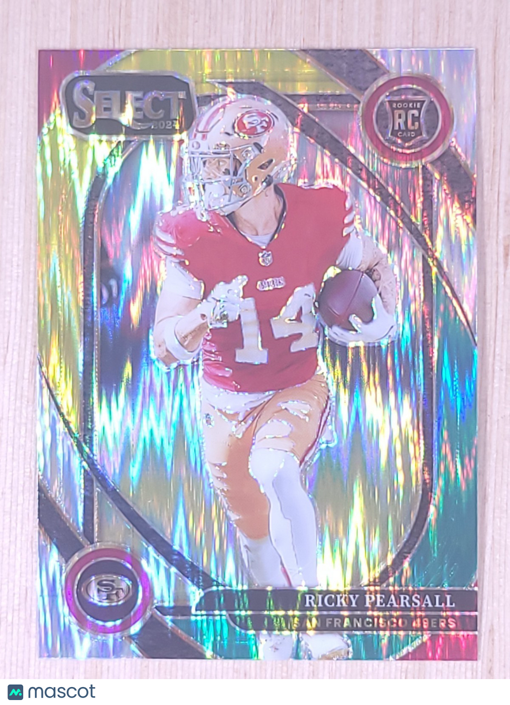 2024 Panini Select #285 Ricky Pearsall Club Level Green Yellow Shock