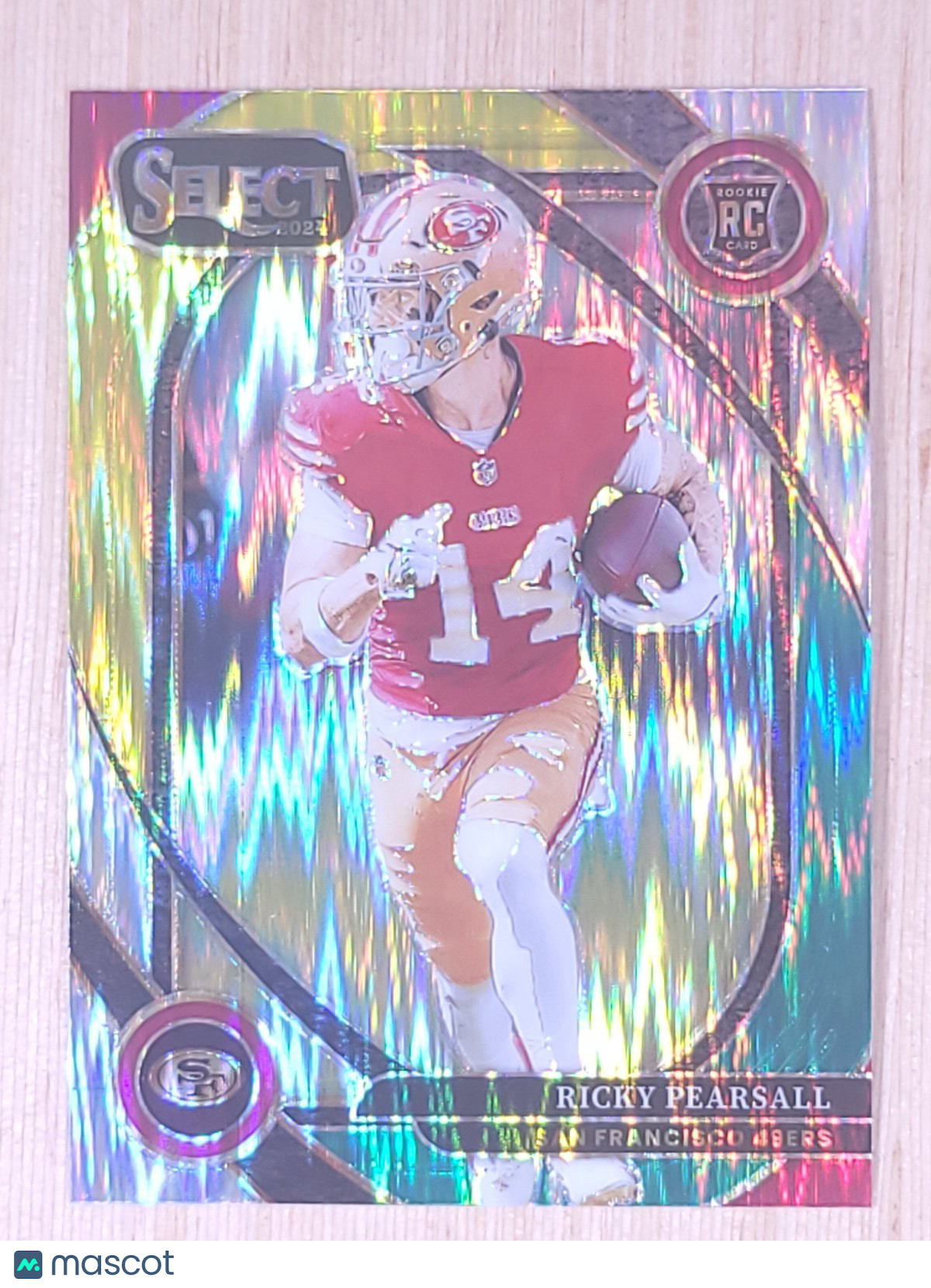 2024 Panini Select #285 Ricky Pearsall Club Level Green Yellow Shock