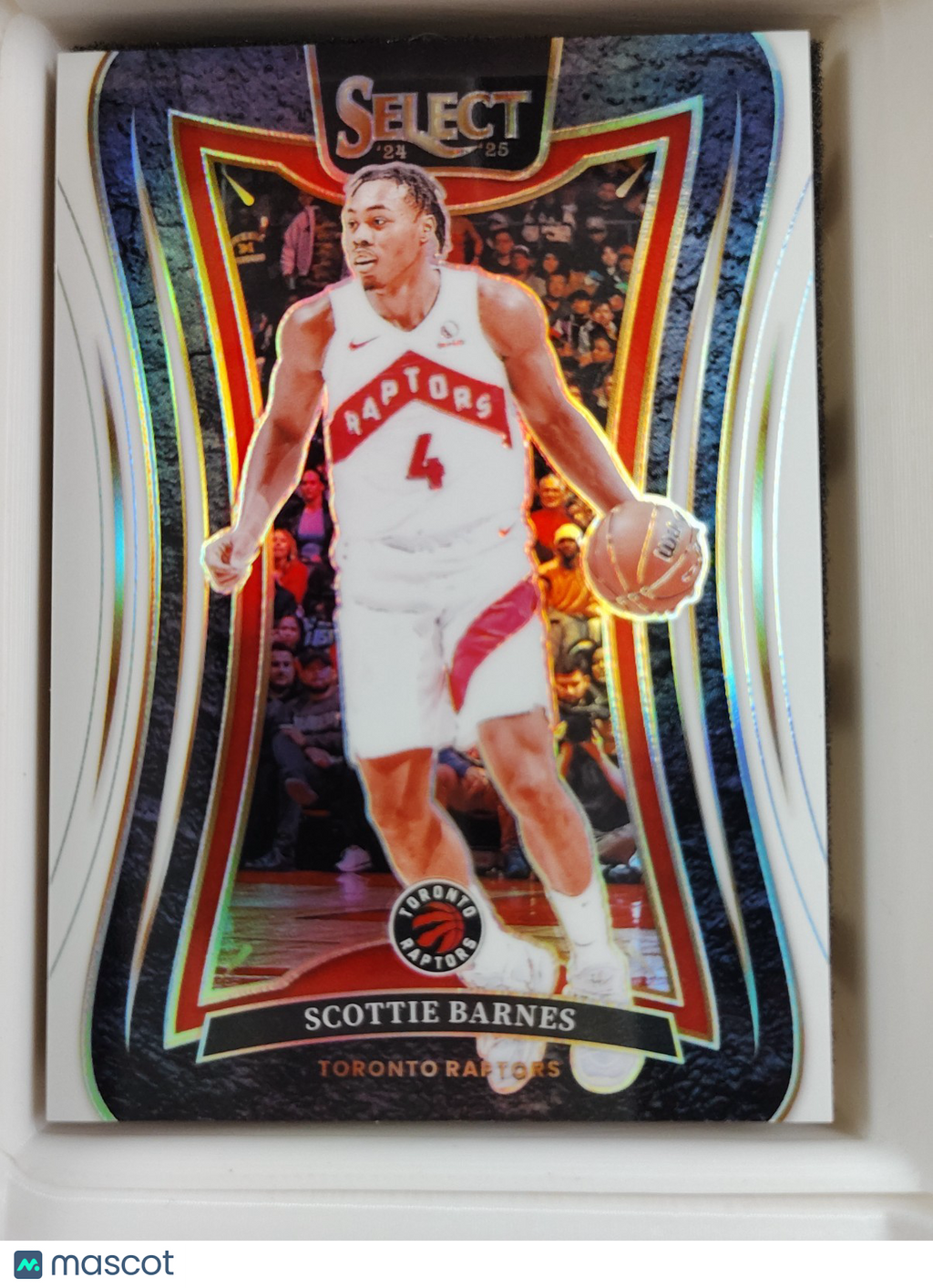 2024-25 Panini Select - Mezzanine Scottie Barnes #323 White Prizm 118/125