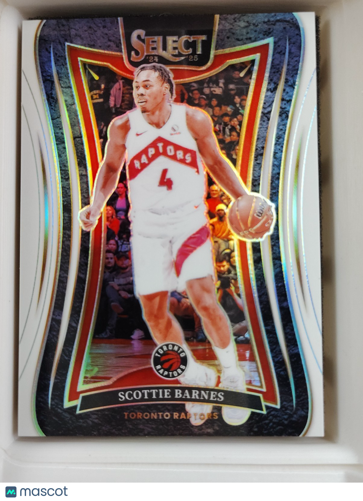 2024-25 Panini Select - Mezzanine Scottie Barnes #323 White Prizm 118/125