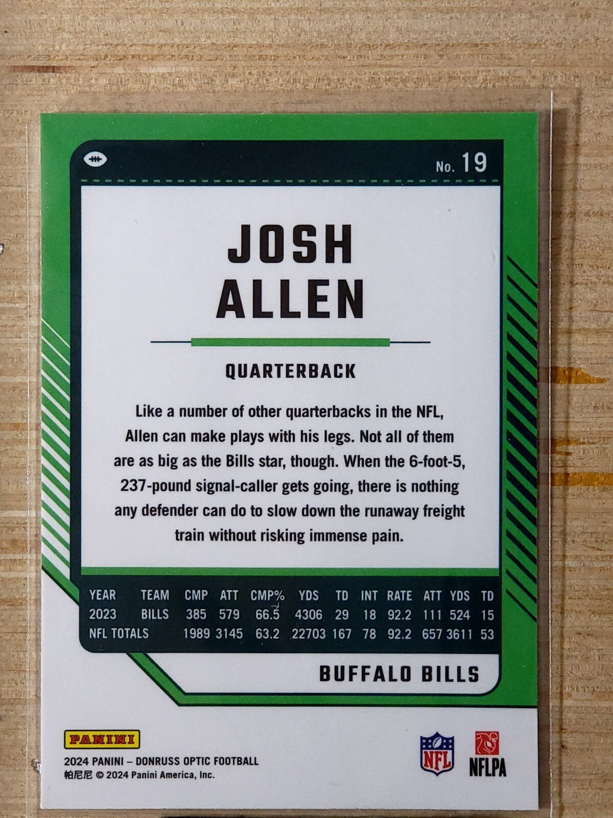 2024 Panini Donruss Optic - Josh Allen #19