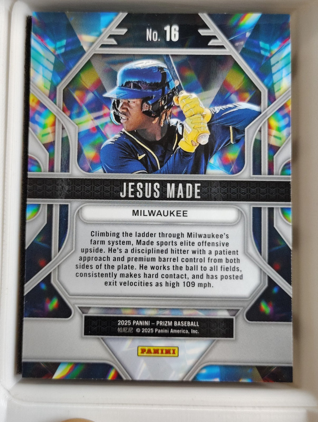2025 Panini Prizm Prizmatic #16 Jesus Made