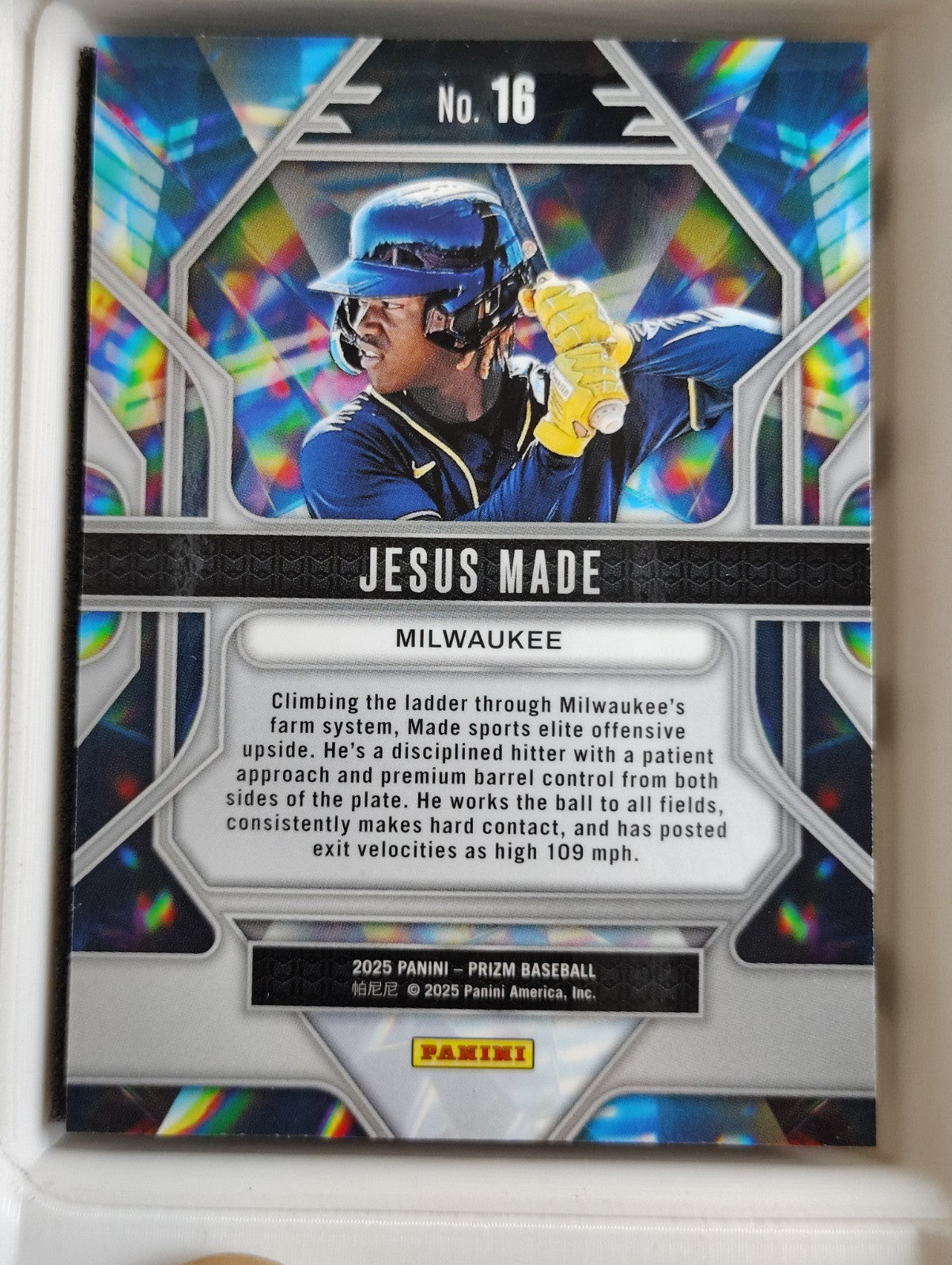 2025 Panini Prizm Prizmatic #16 Jesus Made