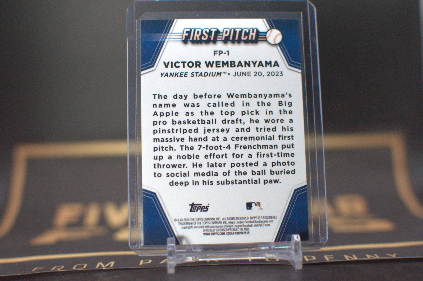 2024 Topps First Pitch: Victor Wembanyama #FP-1