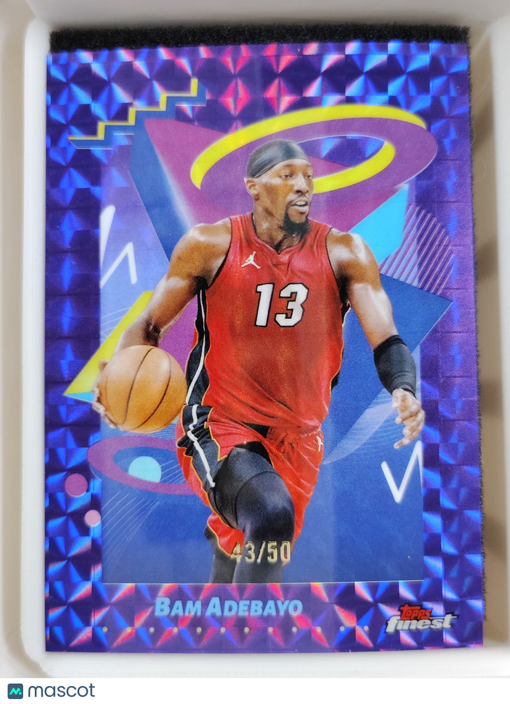 2024-25 Topps Finest Bam Adebayo #245 Purple Geometric 43/50