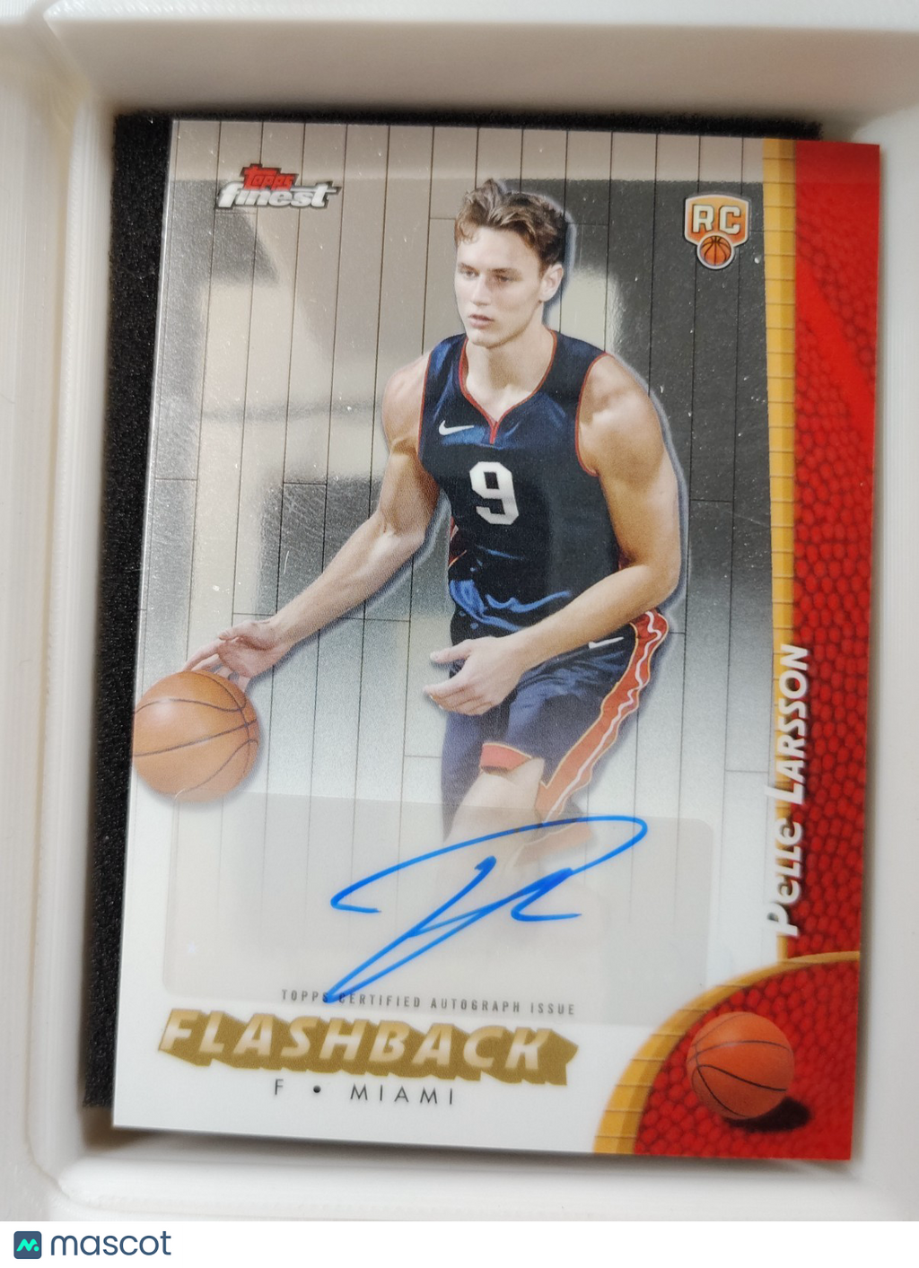 2024-25 Topps Finest Flaskback Auto #FBA-PL Pelle Larsson