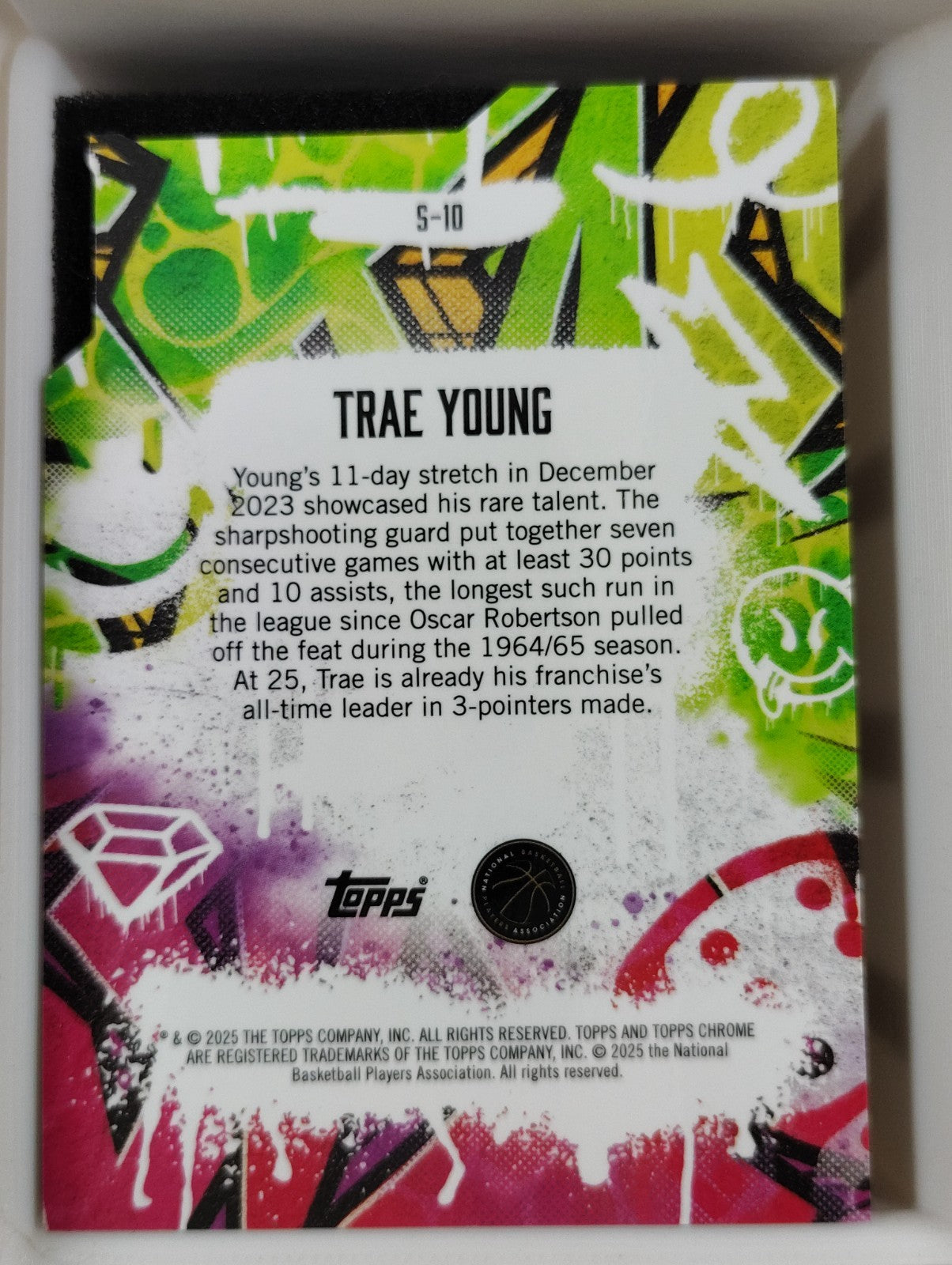 2024-25 Topps Finest Show Stoppers #S-10 Trae Young X Fractor