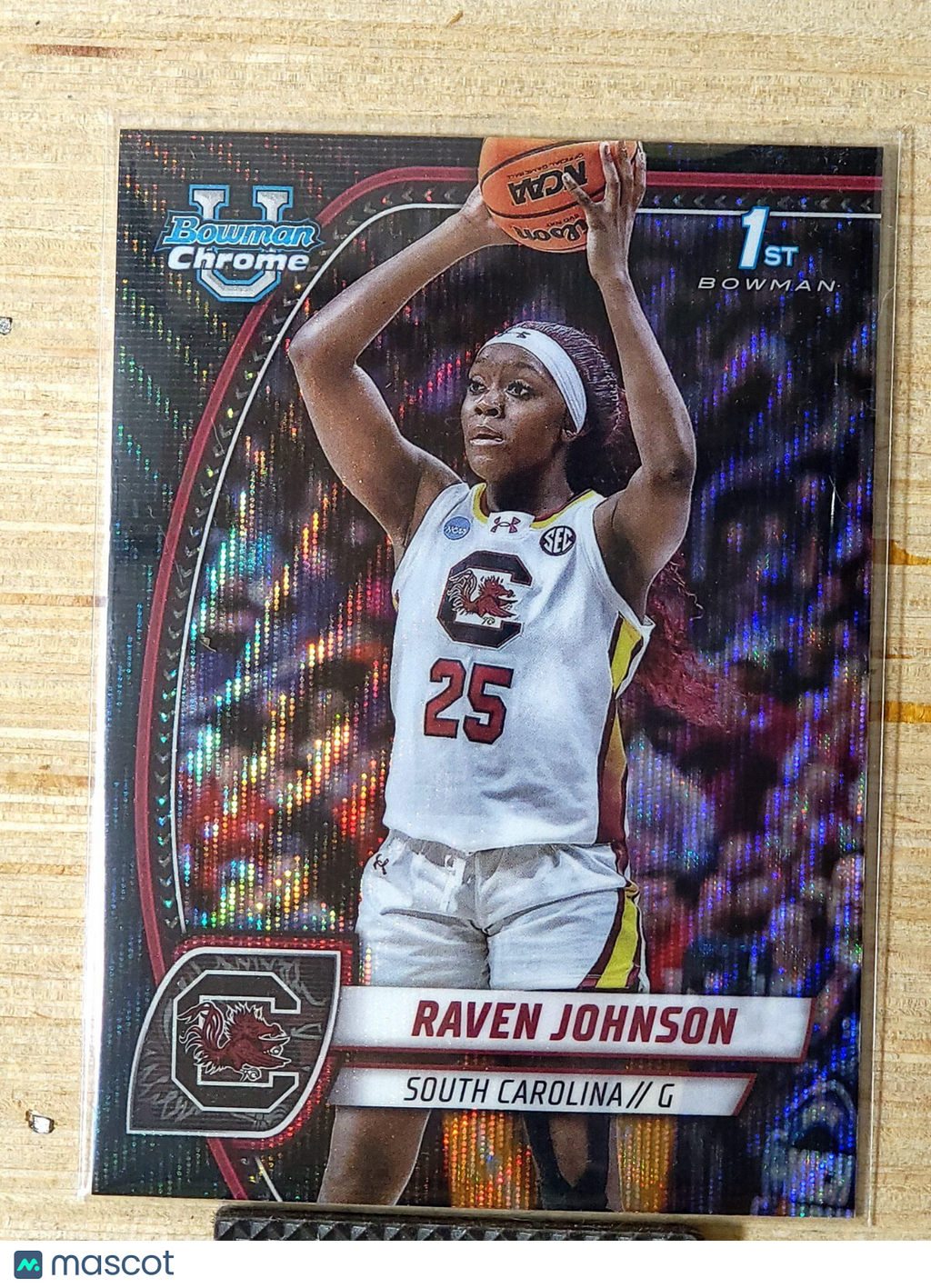 2024-2025 Bowman U Chrome Raven Johnson #60 Black Wave