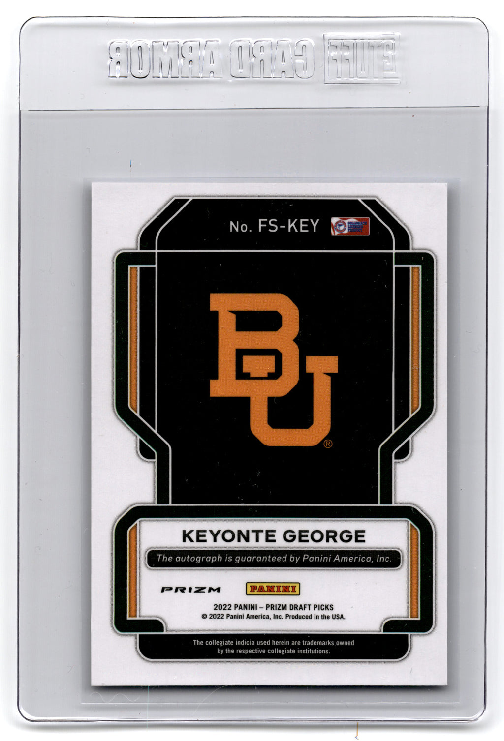 2022-23 Panini Prizm Draft Picks - Freshman Signatures #FS-KEY Keyonte George