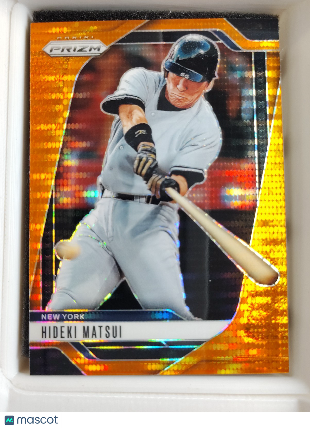 2025 Panini Prizm #196 Hideki Matsui Orange Pulsar 381/399
