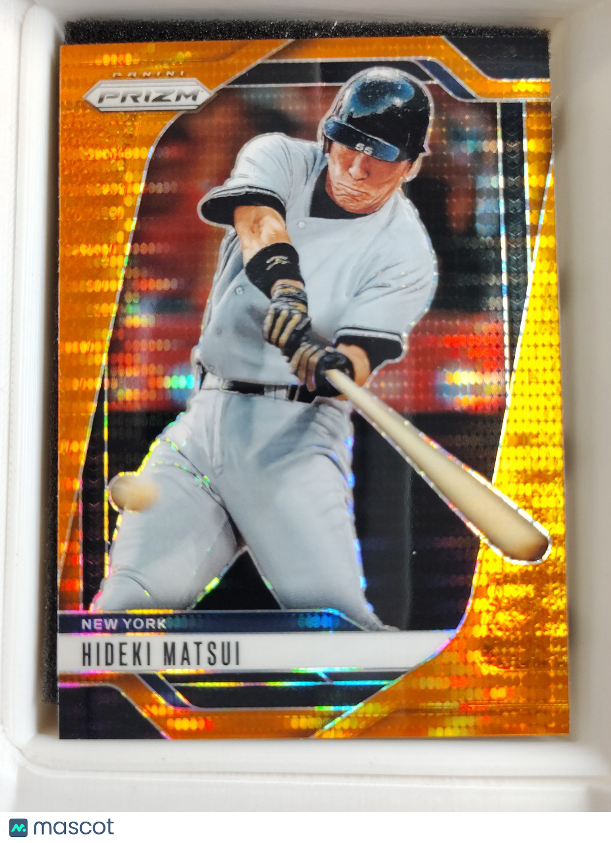 2025 Panini Prizm #196 Hideki Matsui Orange Pulsar 381/399