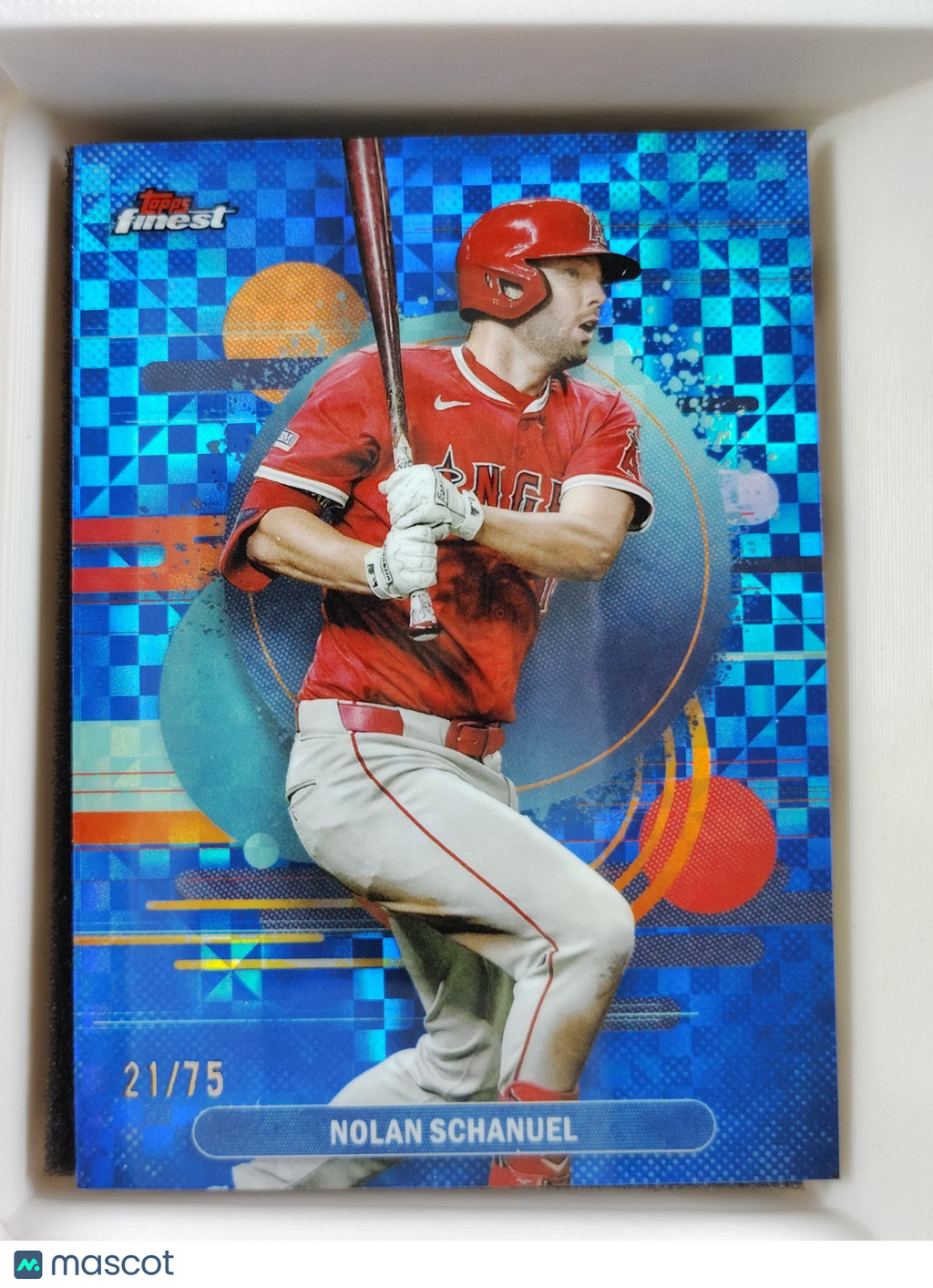 2025 Topps Finest - Uncommon Nolan Schanuel #126 Blue Checkerboard 21/75