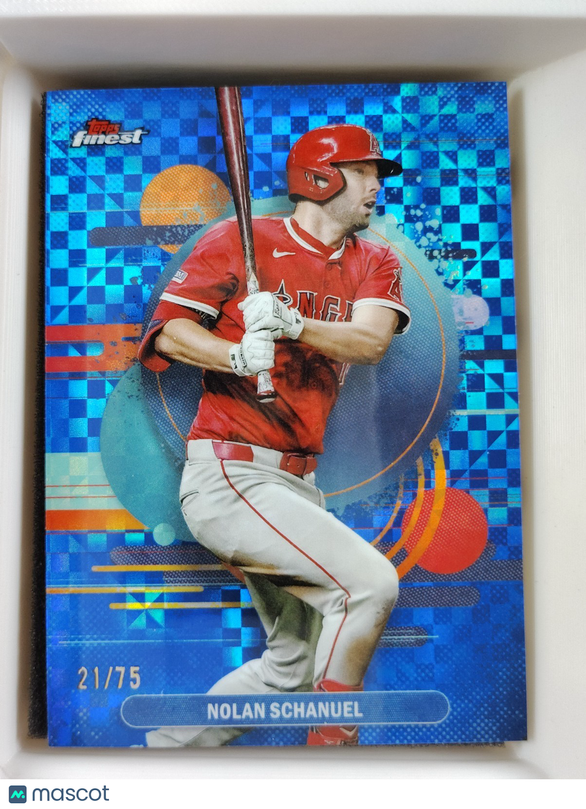 2025 Topps Finest - Uncommon Nolan Schanuel #126 Blue Checkerboard 21/75