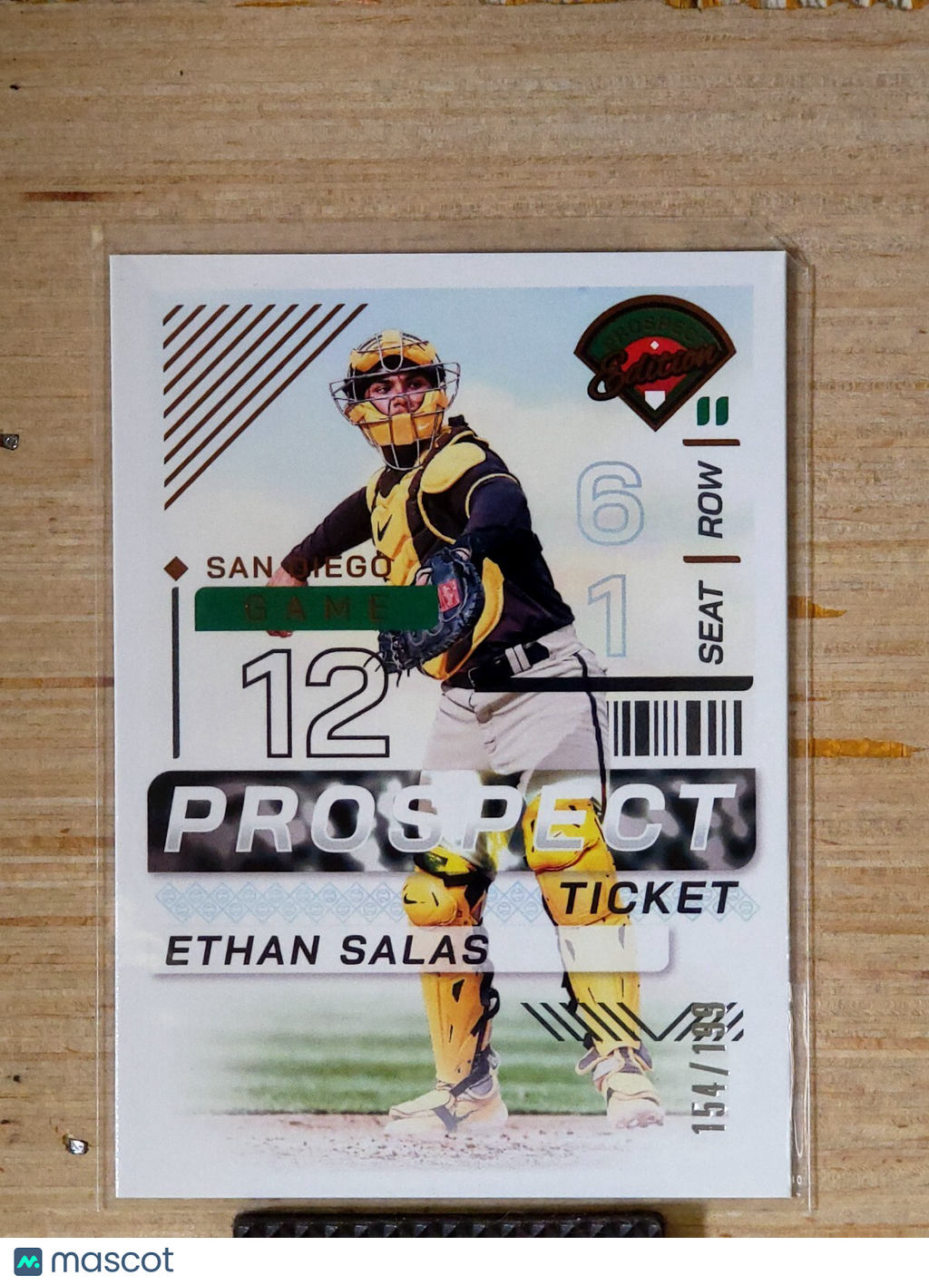2024 Panini Prospect Edition #195 Ethan Salas Bronze 154/199