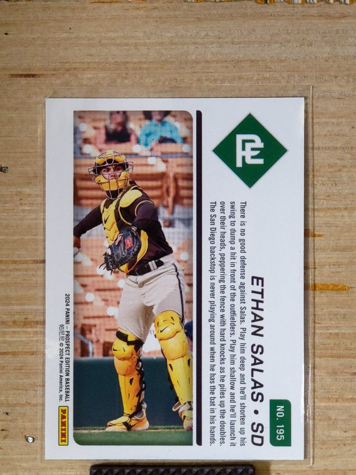 2024 Panini Prospect Edition #195 Ethan Salas Bronze 154/199