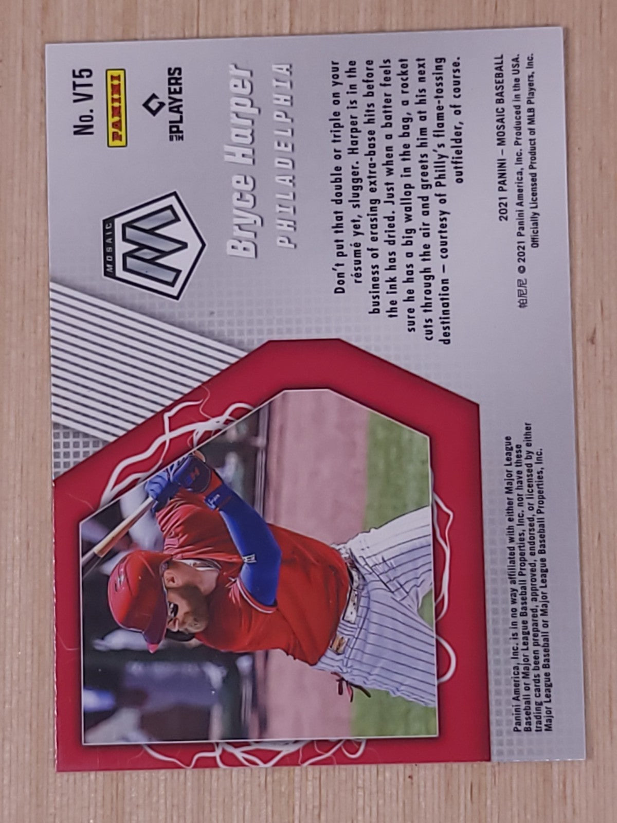 2021 Panini Mosaic - V Tool Bryce Harper #VT5