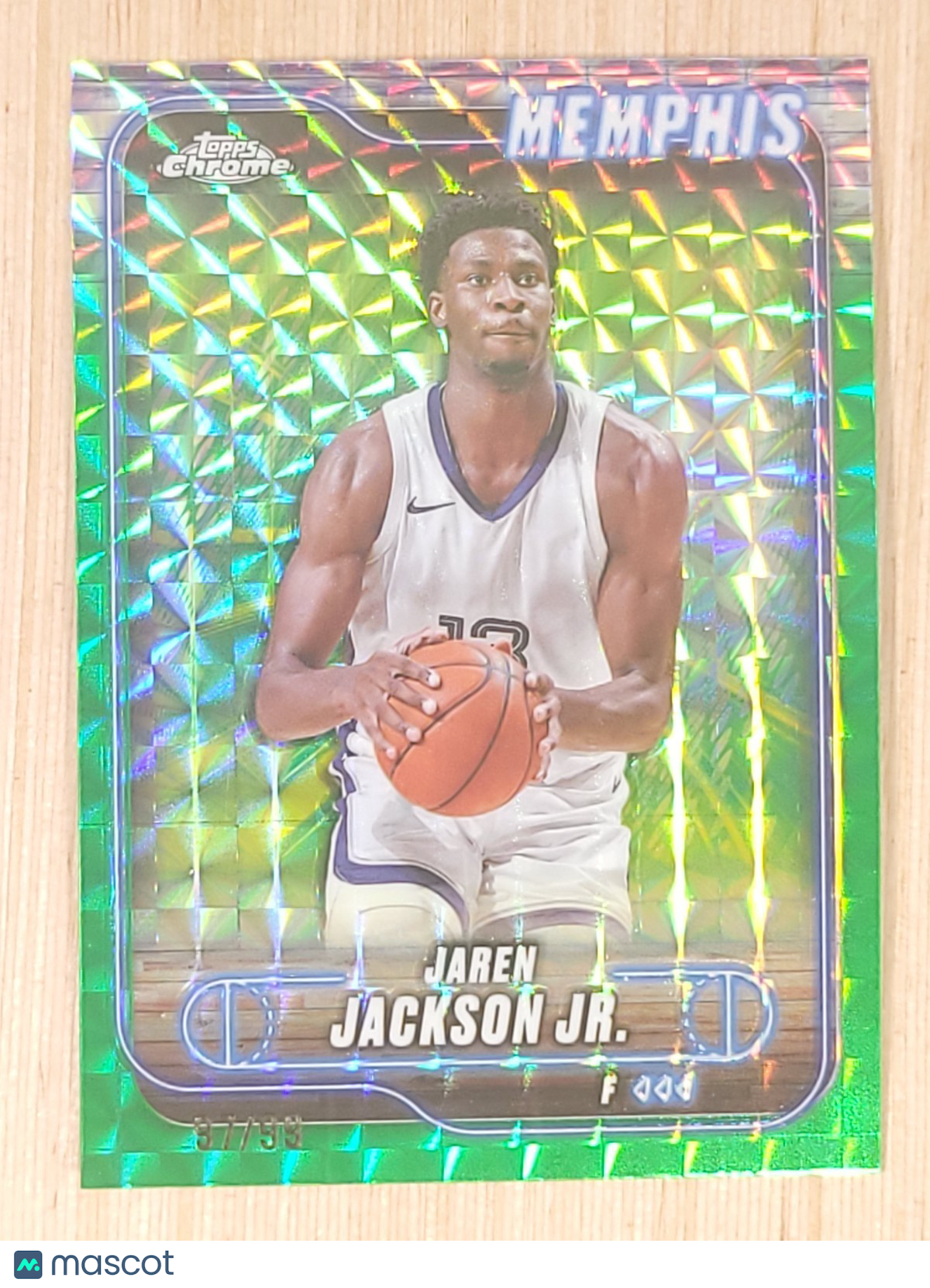 2024-25 Topps Chrome #173 Jaren Jackson JR. Green Geometric 97/99