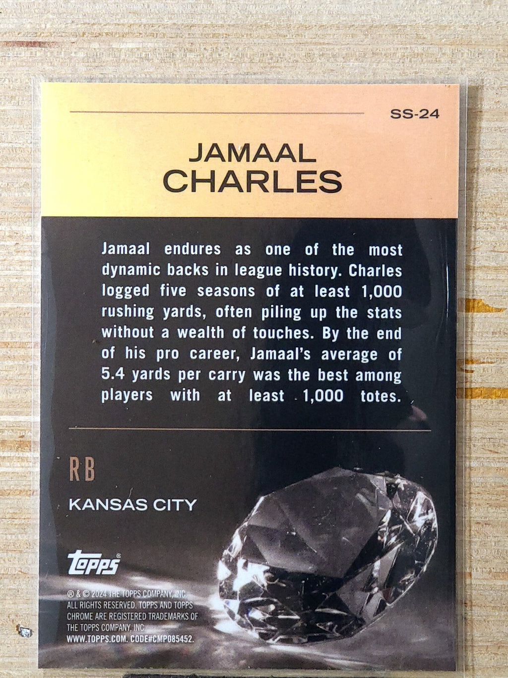 2024 Topps Chrome - Sunday Swag Jamaal Charles #SS-24 Refractor