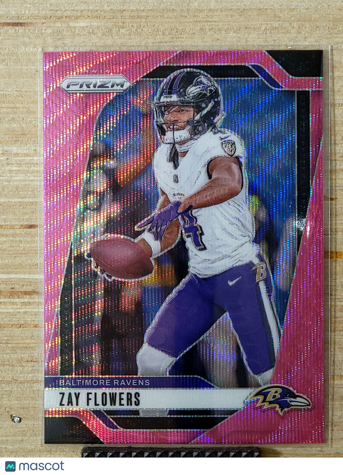 2024 Panini Prizm - Zay Flowers #21 Pink Wave Prizm