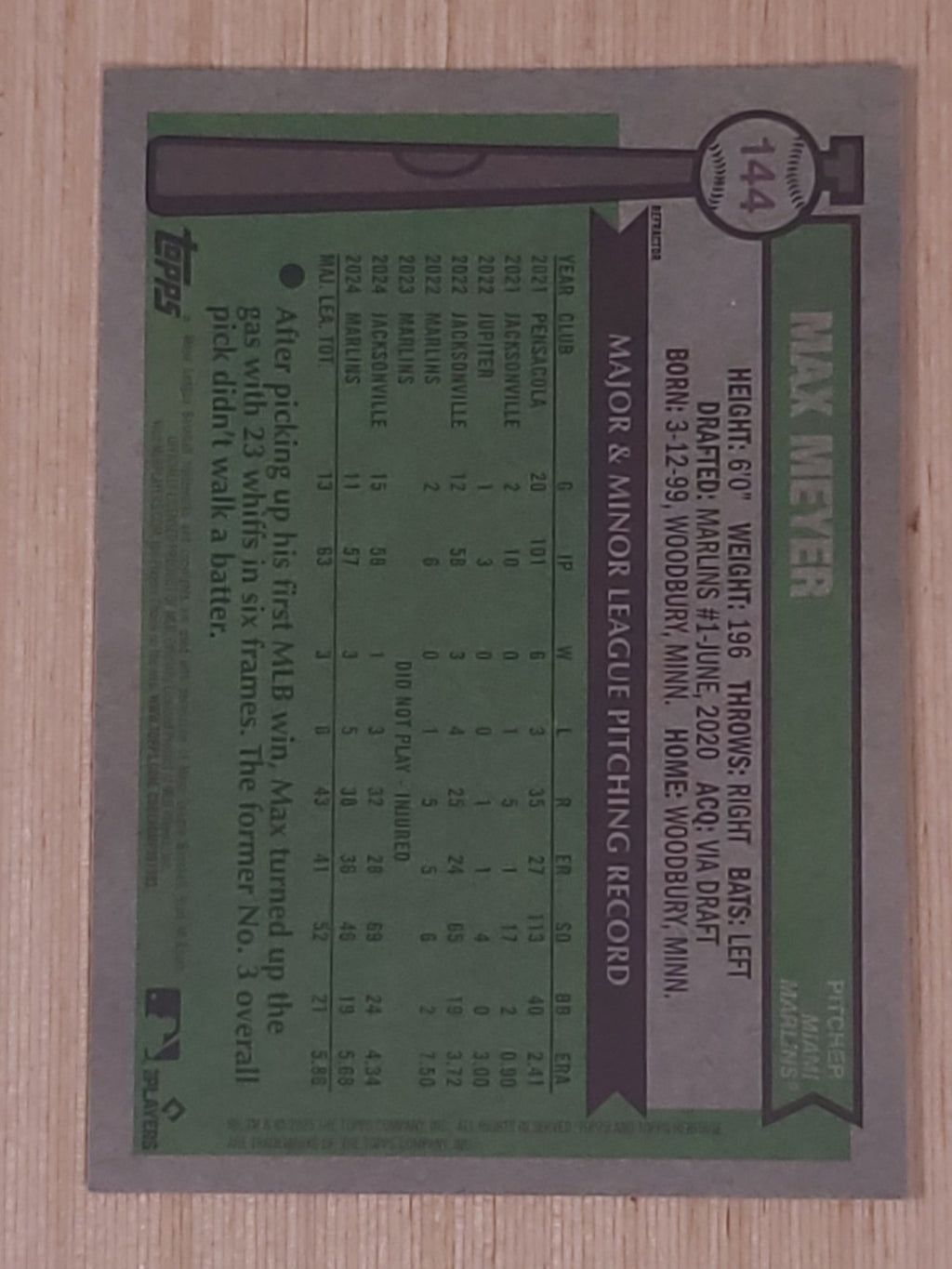 2025 Topps Heritage - Max Meyer #144 Chrome