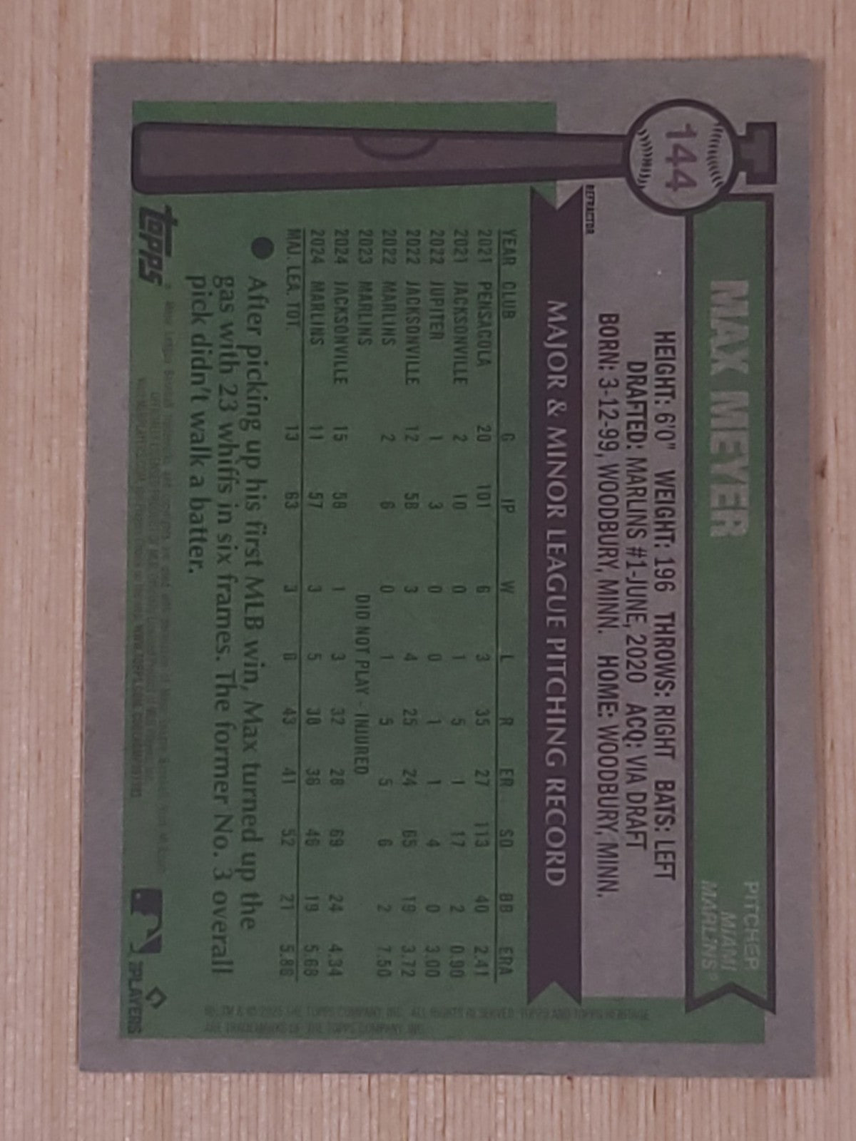 2025 Topps Heritage - Max Meyer #144 Chrome
