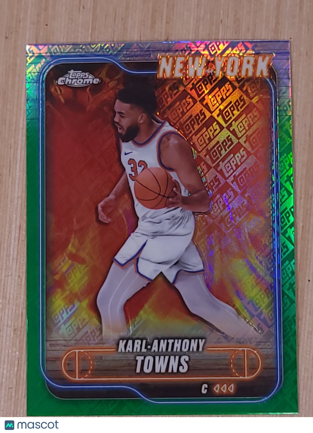 2024-25 Topps Chrome #52 Karl Anthony Towns Green Toops