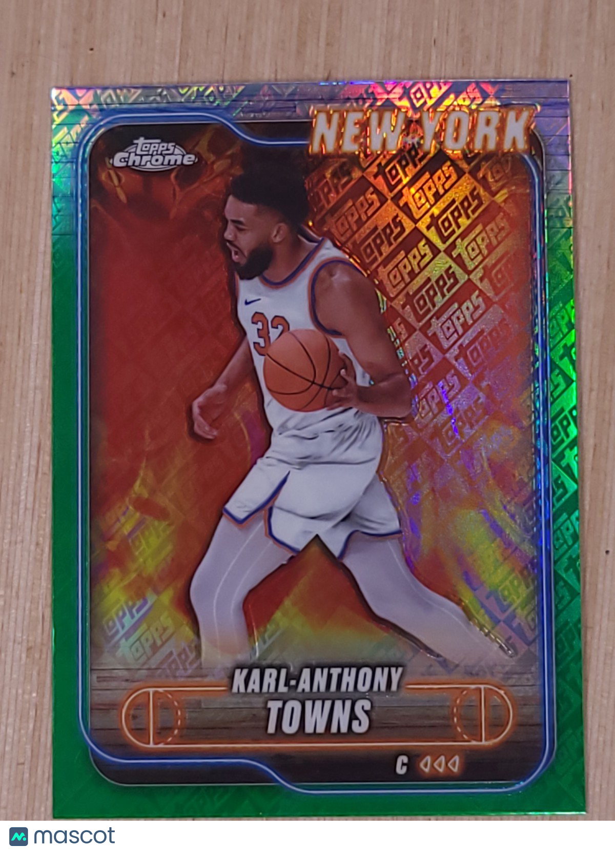 2024-25 Topps Chrome #52 Karl Anthony Towns Green Toops