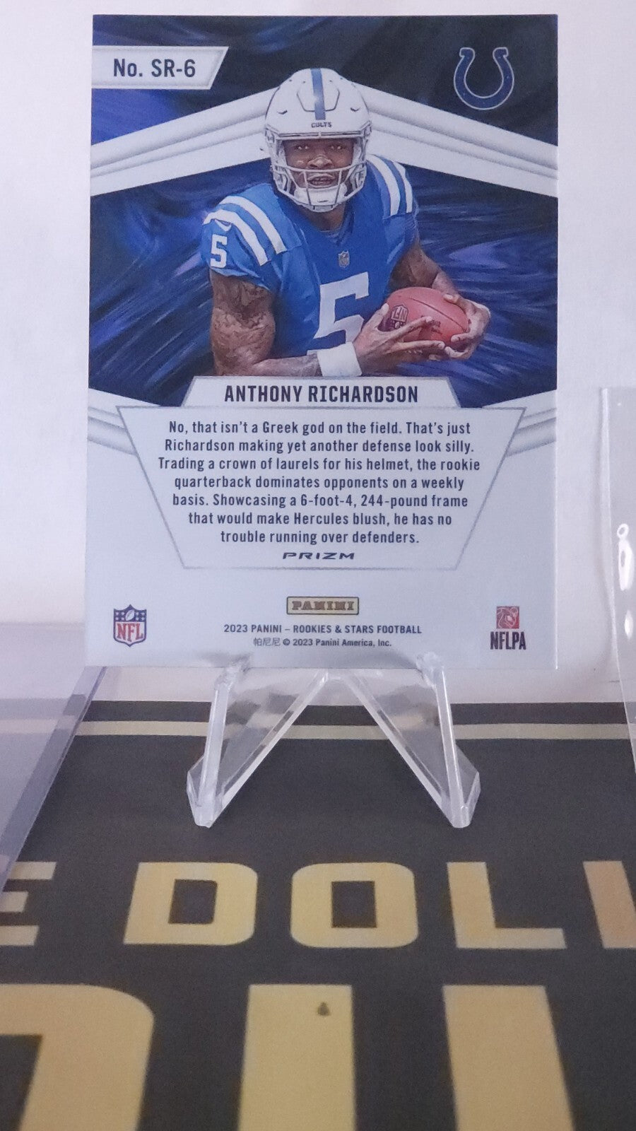 2023 Rookies & Stars Anthony Richardson RC STELLAR ROOKIES RED LAZER #SR-6