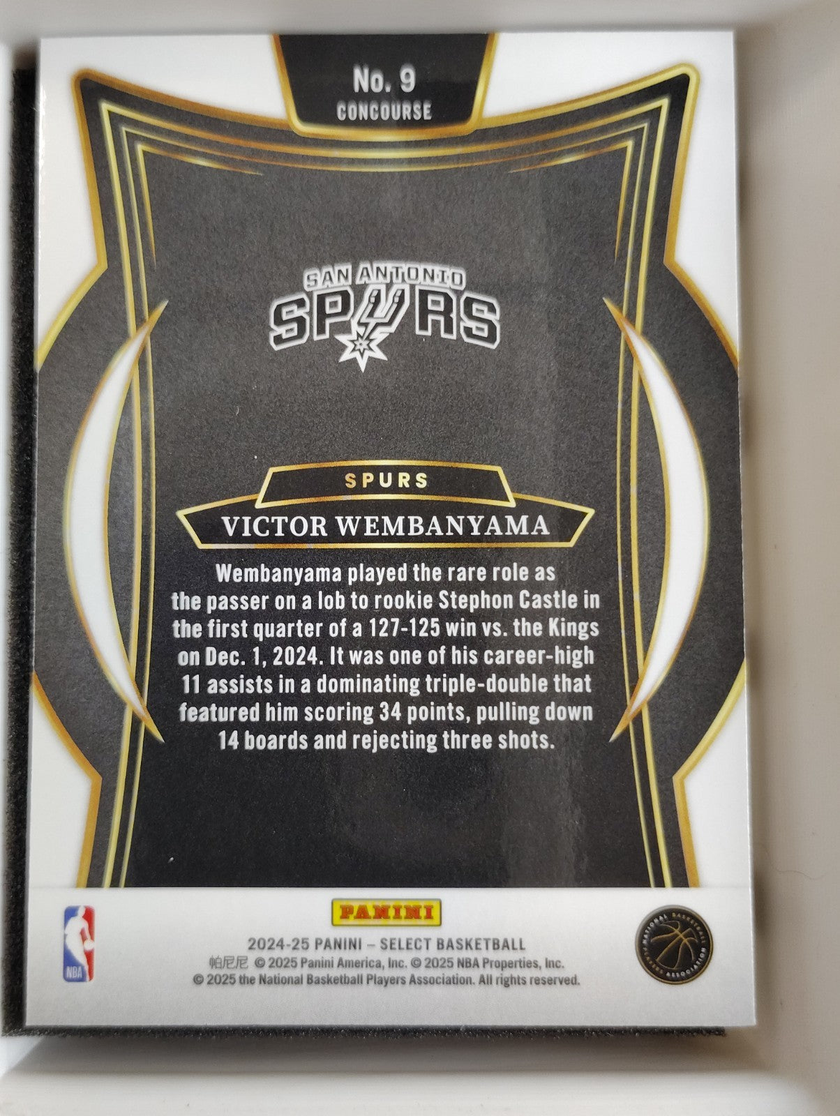 2024-25 Panini Select - Concourse Victor Wembanyama #9