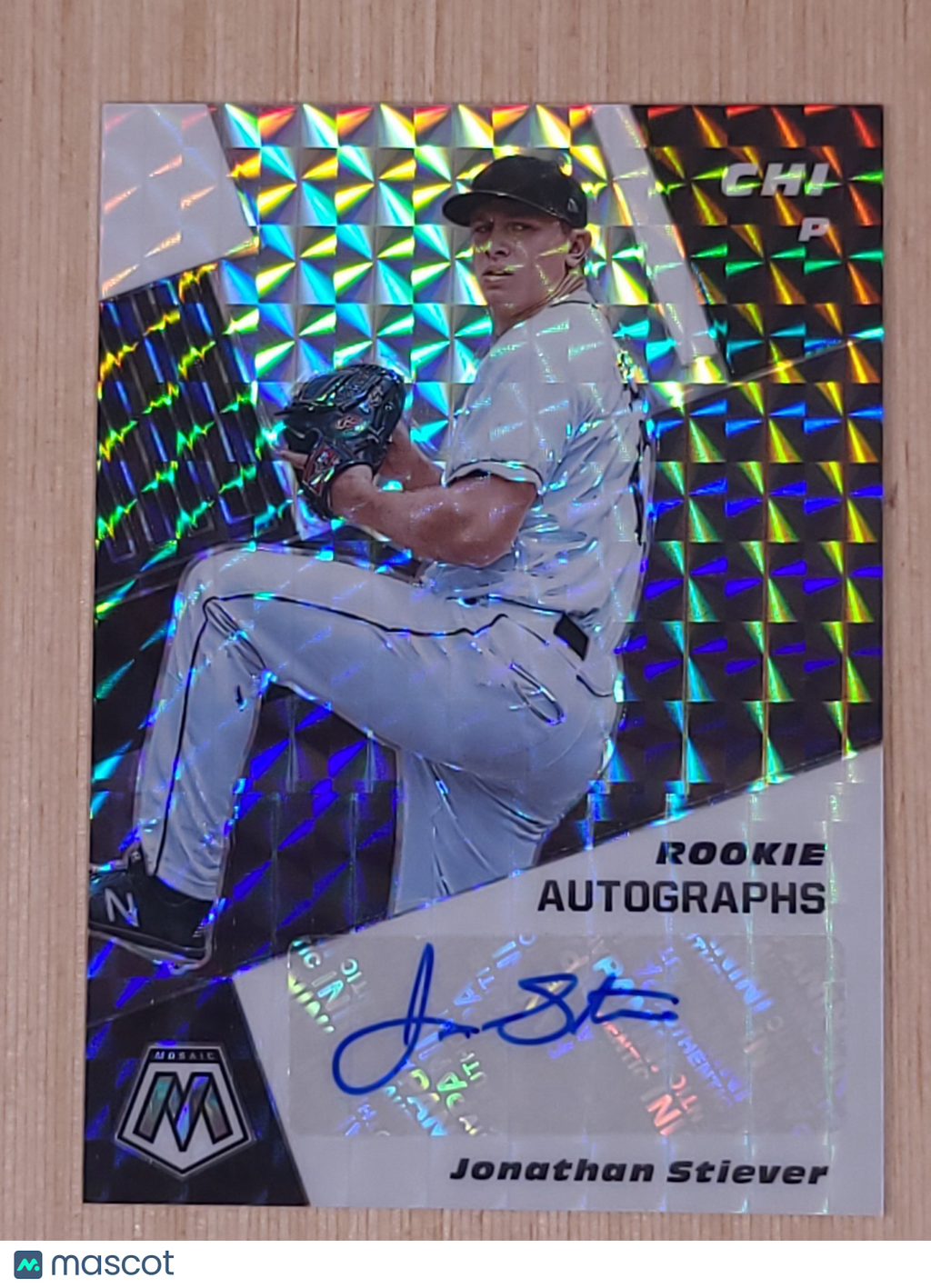 2021 Panini Mosaic - Rookie Autographs Mosaic Jonathan Stiever #RAM-JS (AU, RC)