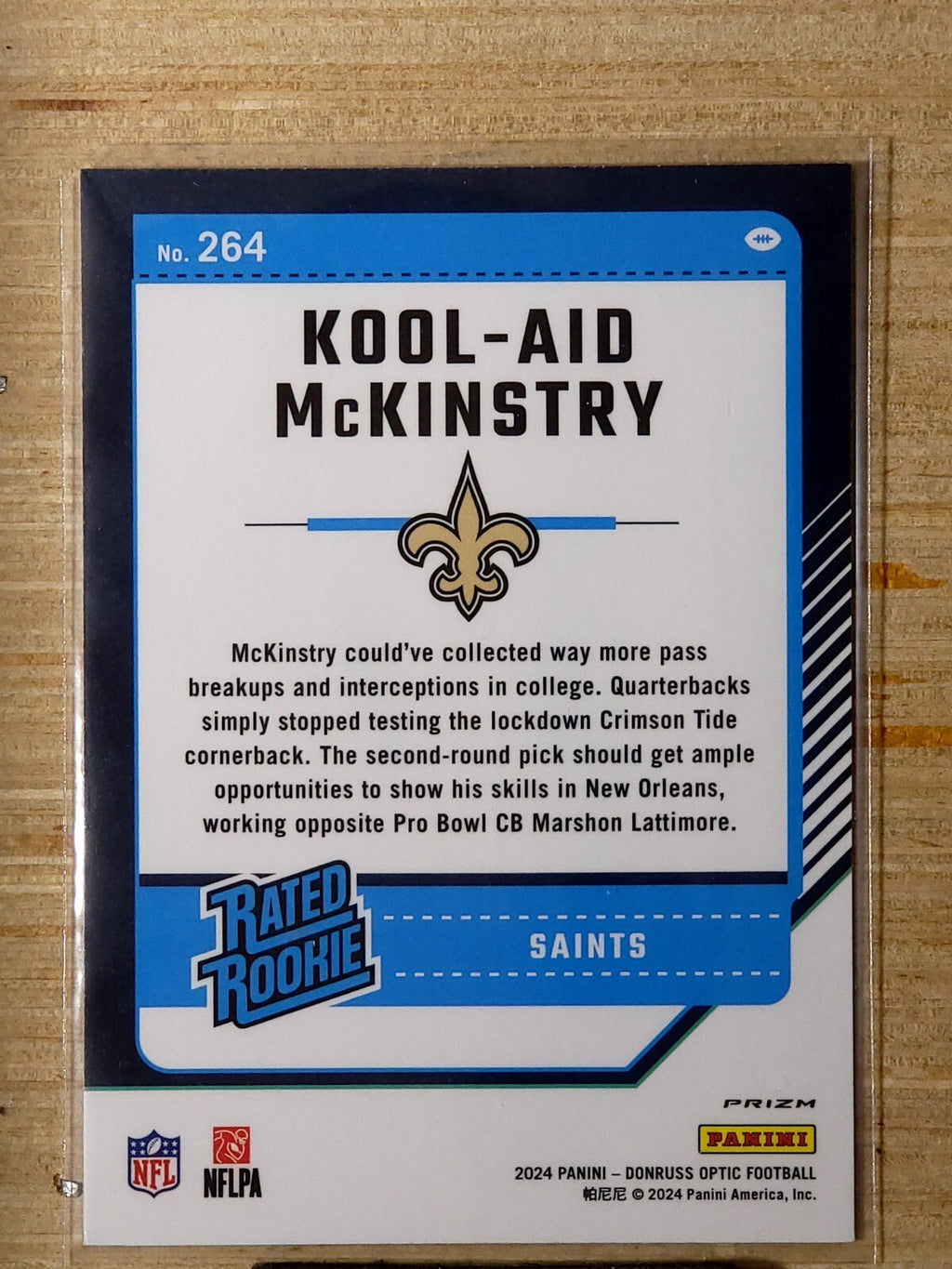 2024 Panini Donruss Optic Rated Rookie Kool-Aid McKinstry #264  Green Hyper
