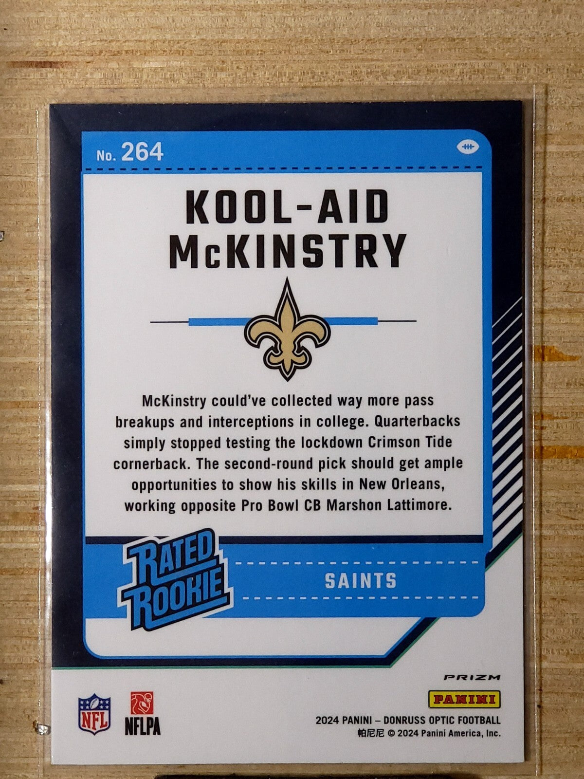 2024 Panini Donruss Optic Rated Rookie Kool-Aid McKinstry #264  Green Hyper