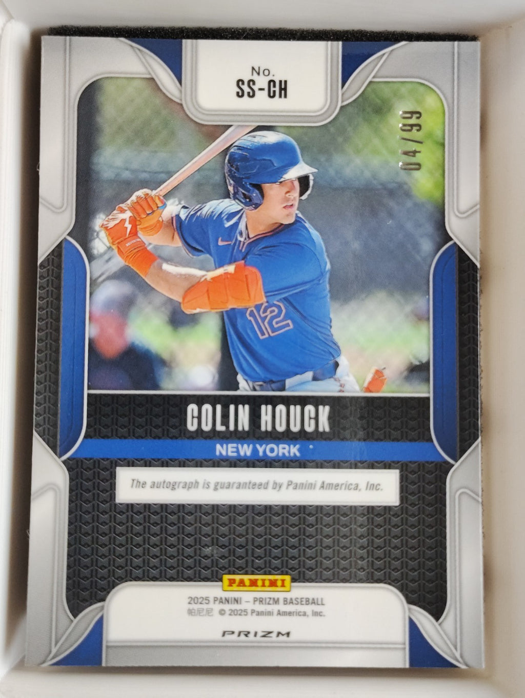 2025 Panini Prizm #SS-CH Sensational Auto Colin Houck 04/99 Red