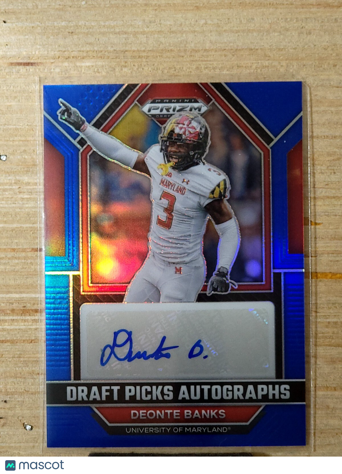2023 Panini Prizm Draft Picks Auto Deonte Banks #DPA-DBA Blue 066 /149