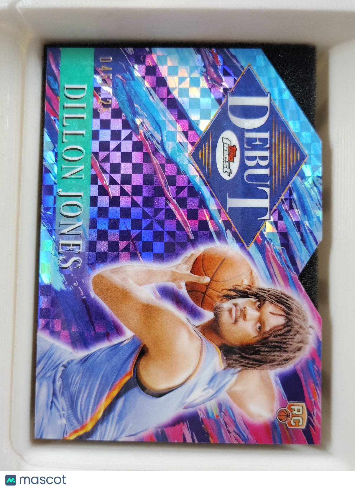2024-25 Topps Finest Debut #D-24 Dillion Jones Purple Checkerboard 045/125