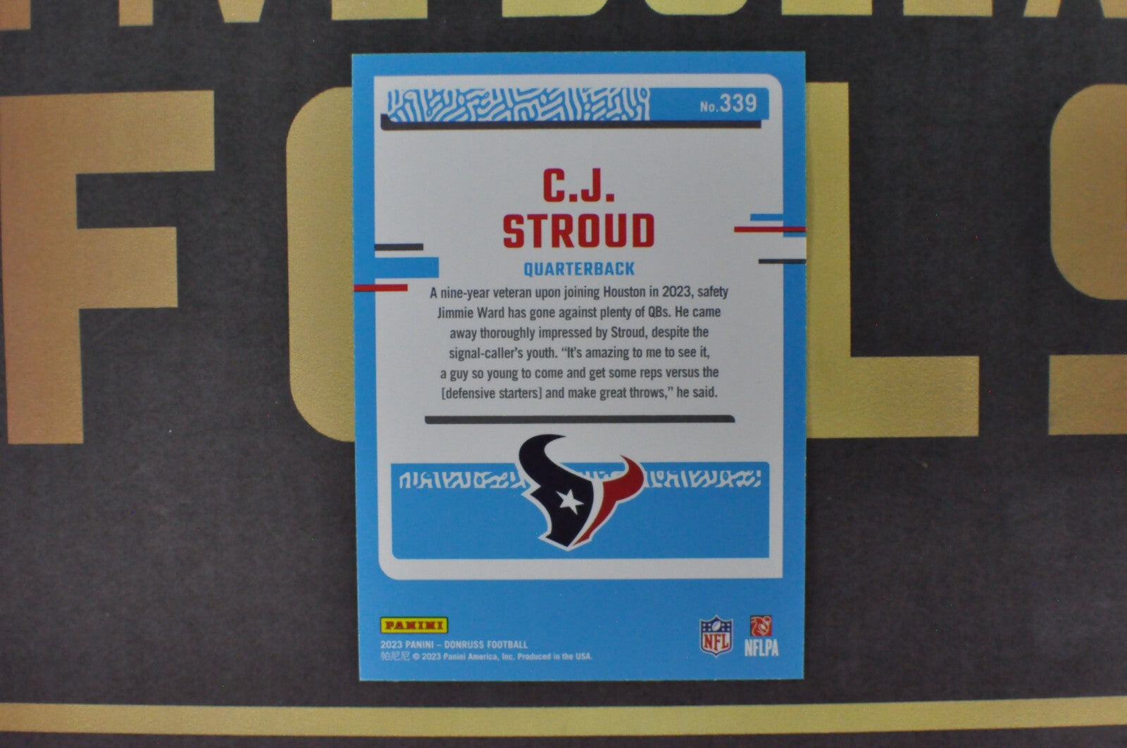 C. J. Stroud #339 (2023 Panini Donruss)