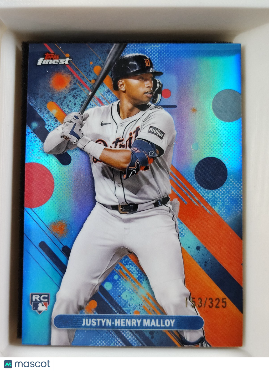 2025 Topps Finest - Common Justyn-Henry Malloy #32 Blue 153/325