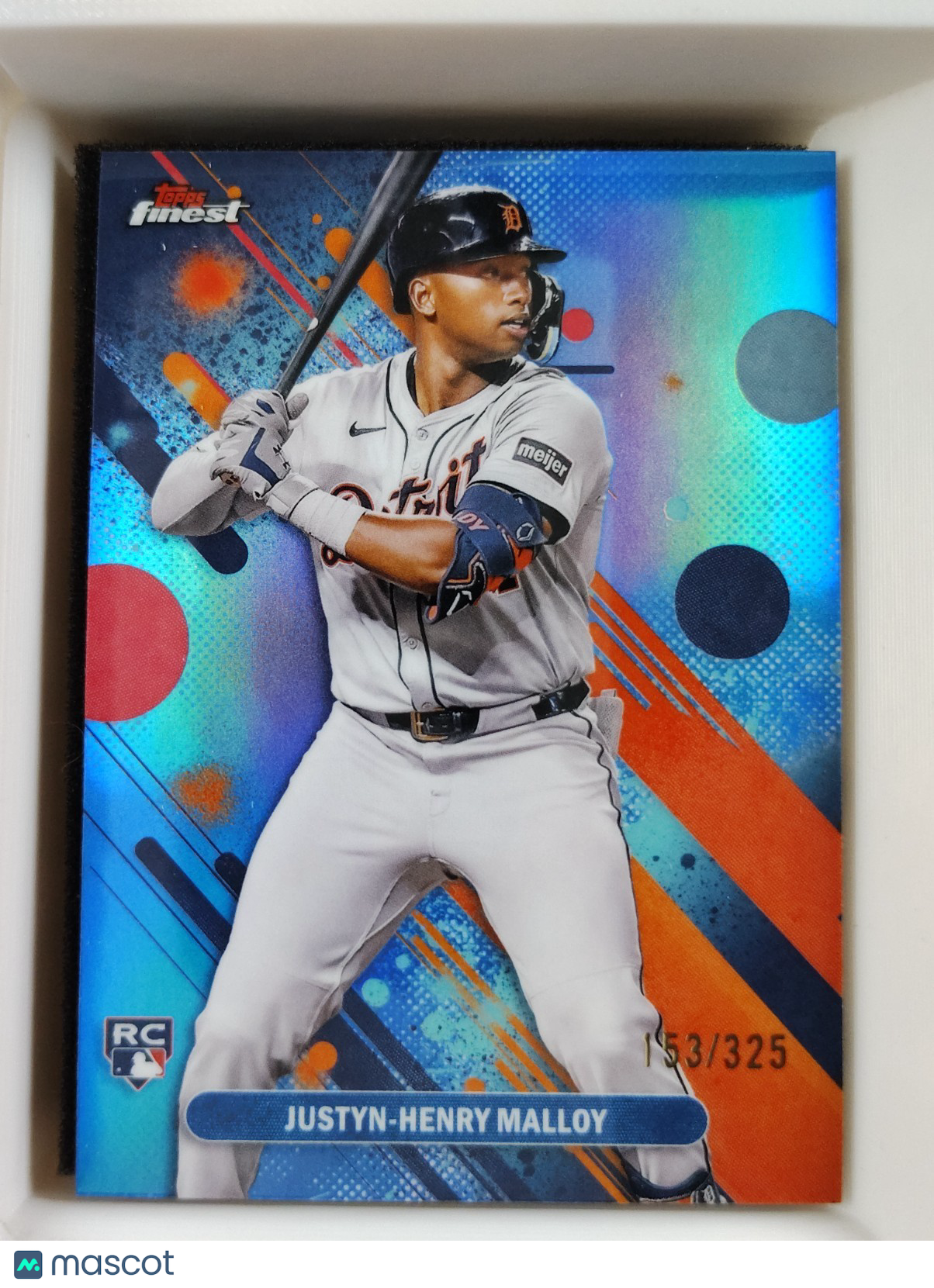 2025 Topps Finest - Common Justyn-Henry Malloy #32 Blue 153/325