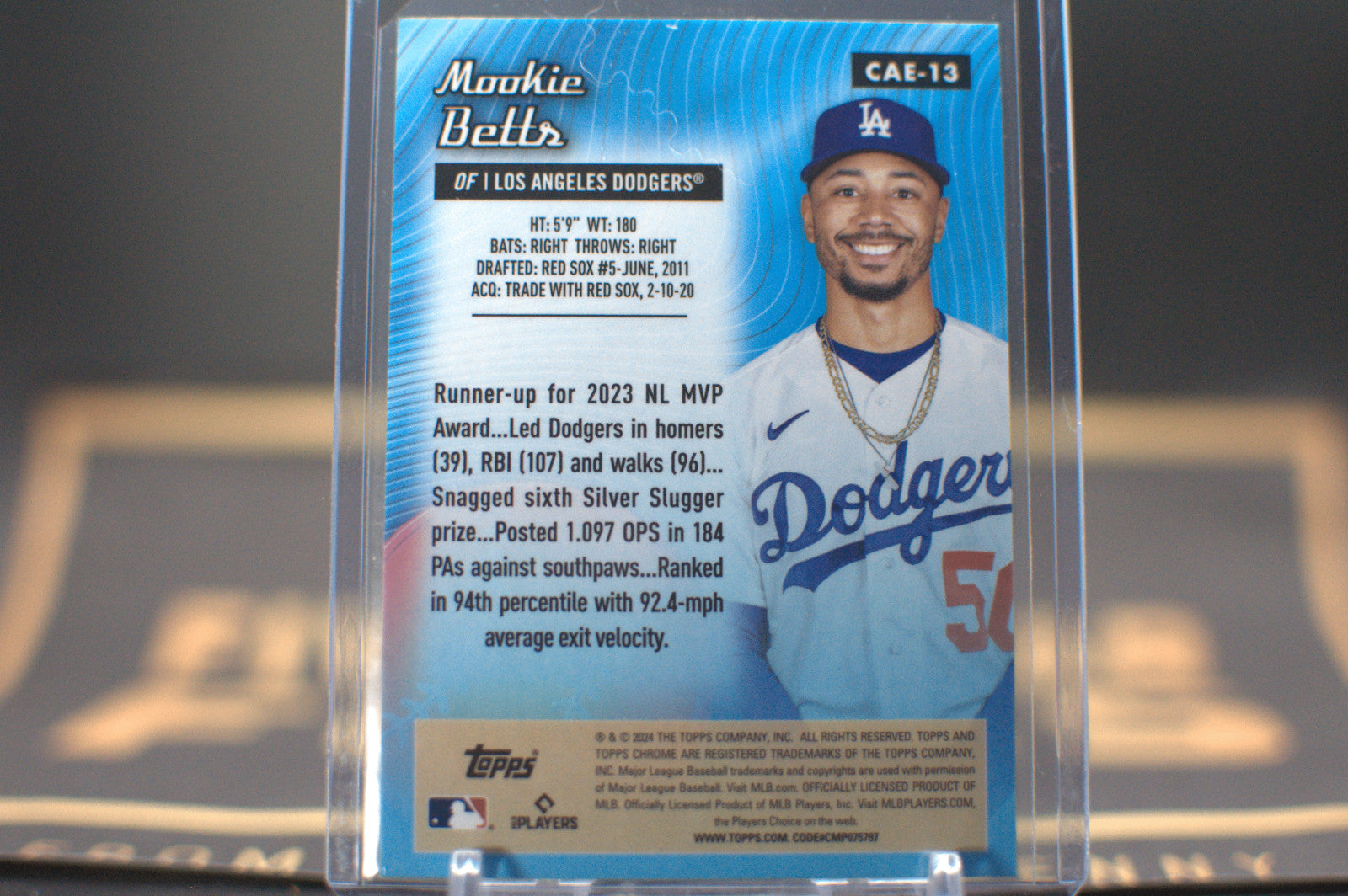 2024 Topps Chrome All-Etch #CAE-13 Mookie Betts Los Angeles Dodgers