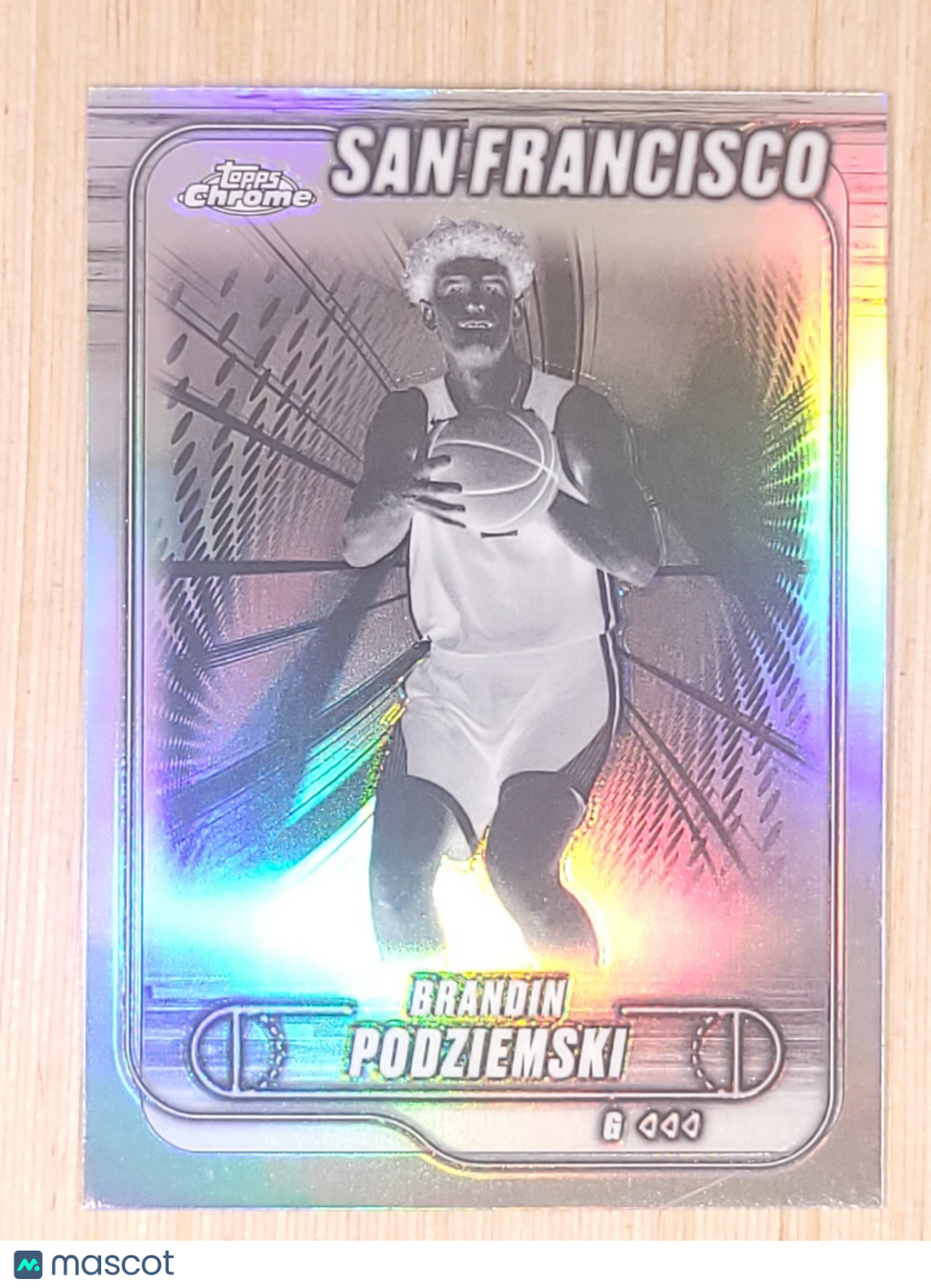 2024-25 Topps Chrome #7 Brandin Podziemski Negative